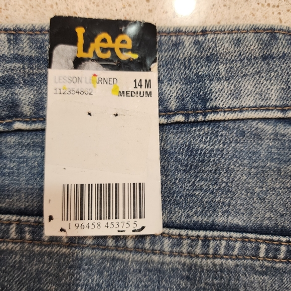 Women's Lee Legendary Mid-Rise Mom Jeans 14 Medium 90s Taper Retro Nwt - Picture 8 of 15